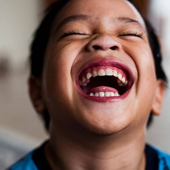 Child laughing