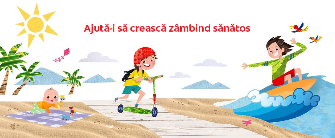 Ajută-i să crească zâmbind sănătos